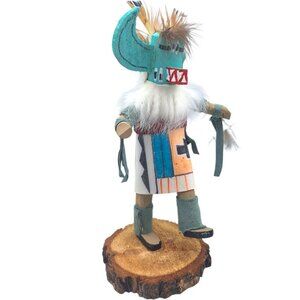 Kachina Handmade Doll Signed 7 Inch Star Whipper AM Native American Indian Art